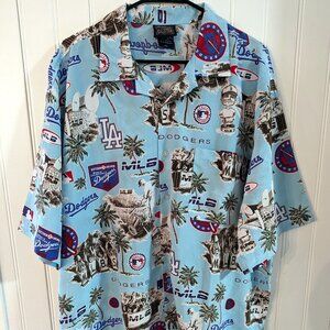 Collection: COOPERSTOWN COLLECTION Brooklyn Dodgers Hawaiian Shirt